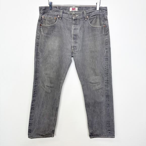 Levi Gray 501 Jeans 36 X 28 - Picture 1 of 5